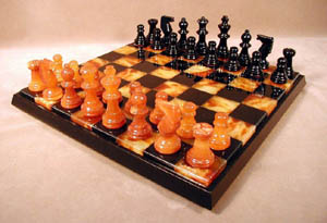 stone chess pieces