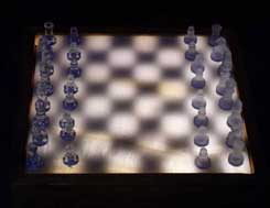 lighted chess sets