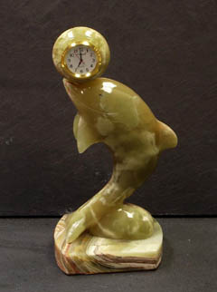 marble desk clock